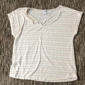 Cap Sleeved striped top